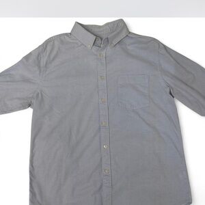 Men's Blue/Gray Button-Down Shirt
